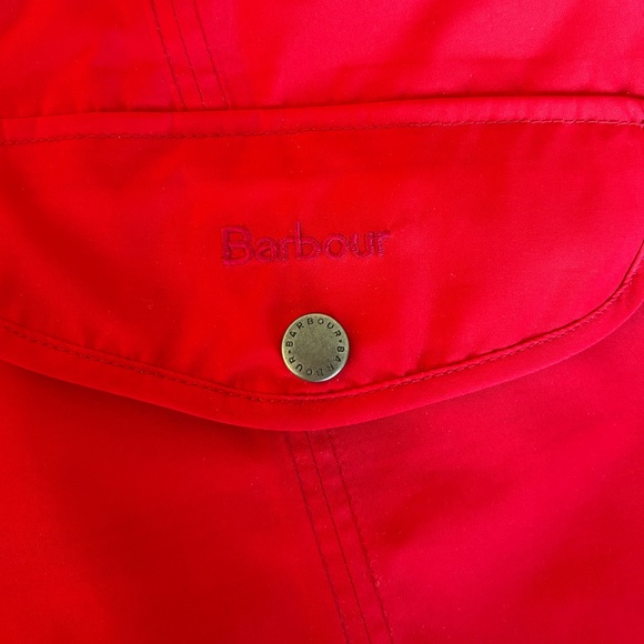 Barbour: Trevose Anorak Jacket, Red, Size: US 6 (fits like a s/m) LIKE NEW - Picture 5 of 13